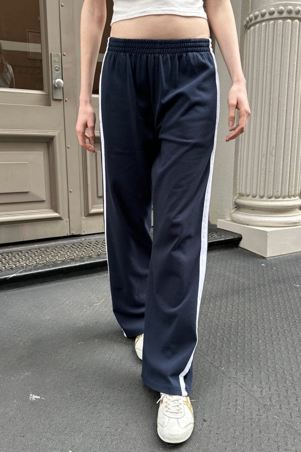 Jogging pants with stripes best sale