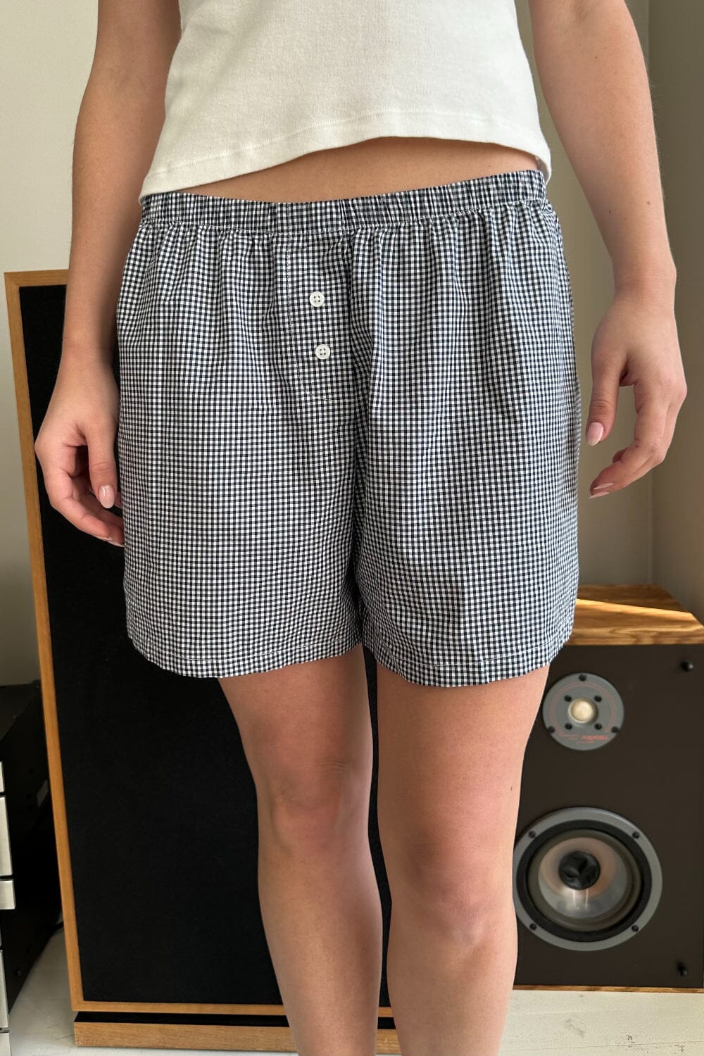 Keira Long Gingham Boxer Shorts