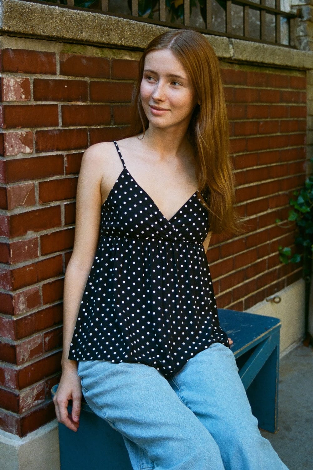 Edith Polka Dot Tank – Brandy Melville Australia