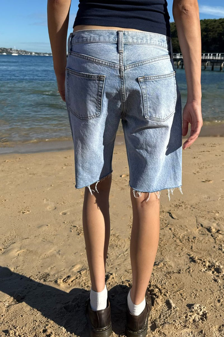 Addison Denim Shorts | Light Denim