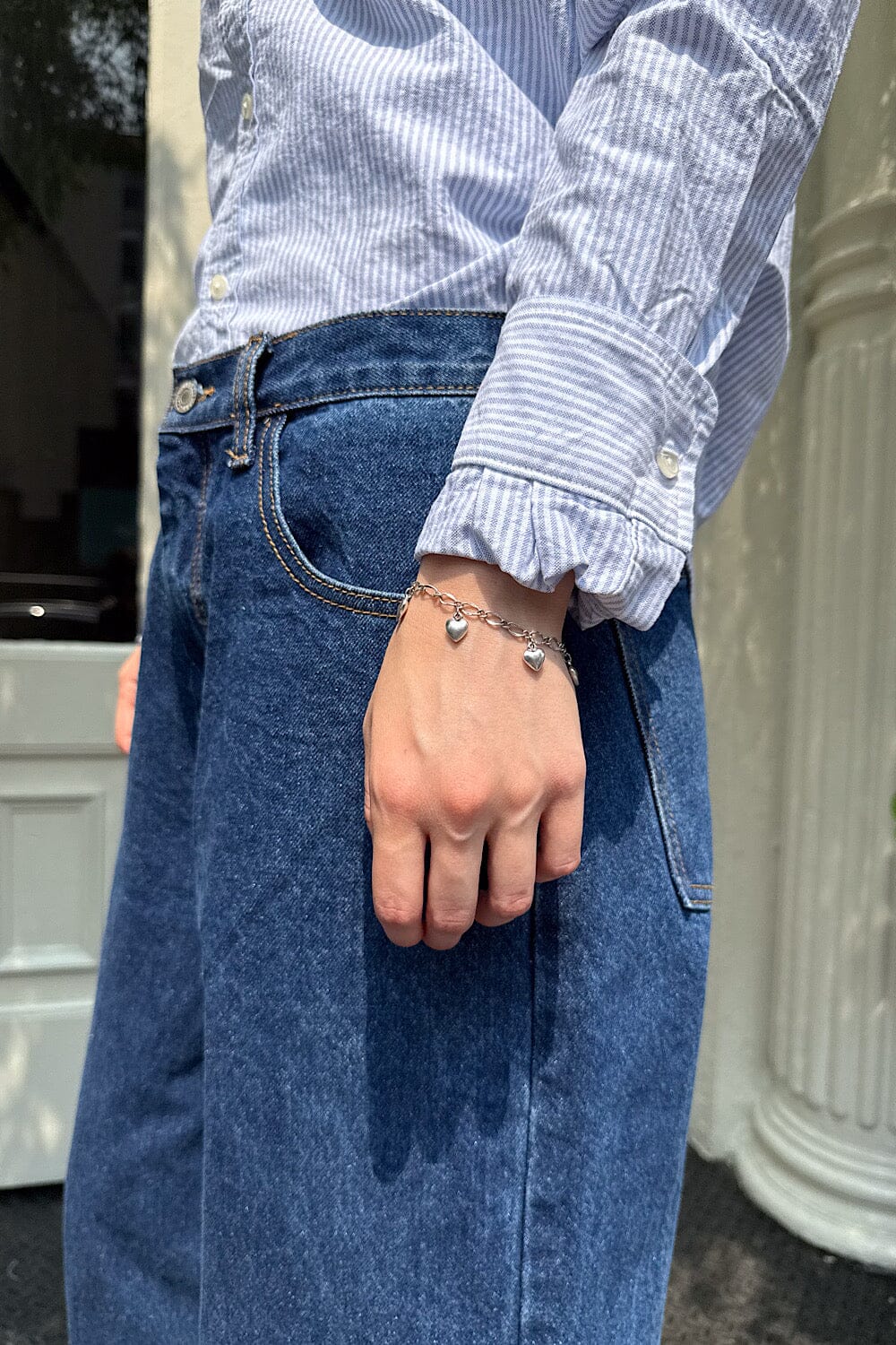 Jeans Heart Chain Belt Brandy Melville Heart Chain Bracelet