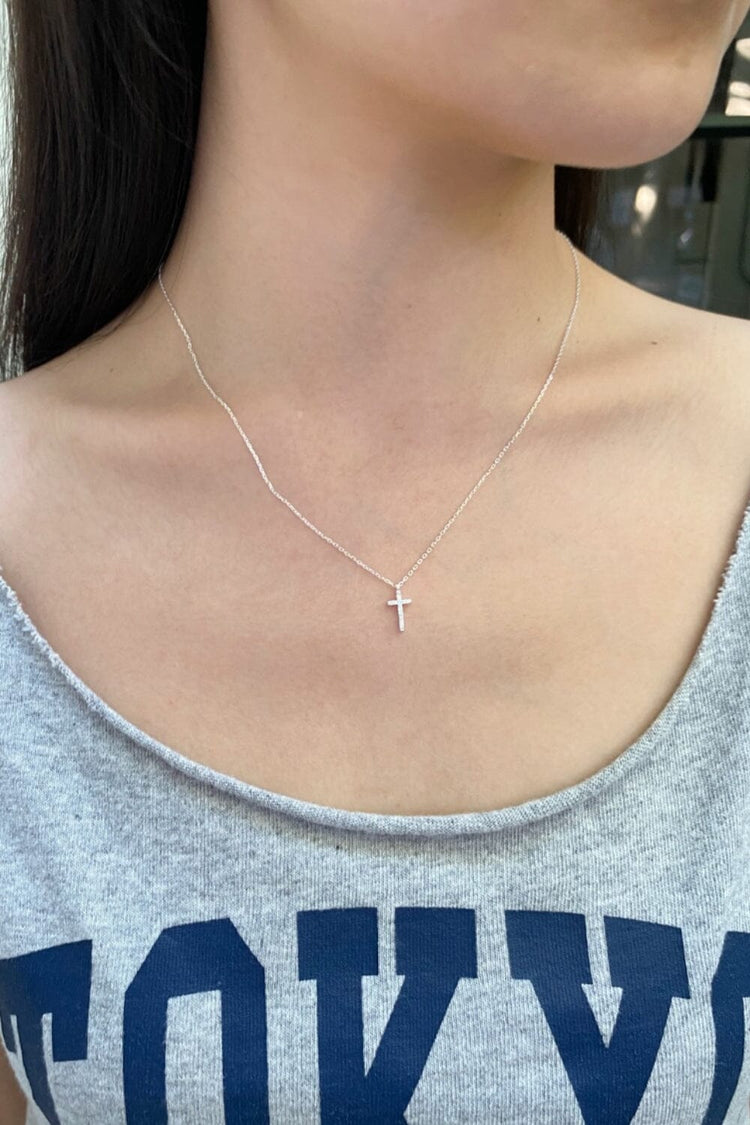 Cross Necklace | Silver