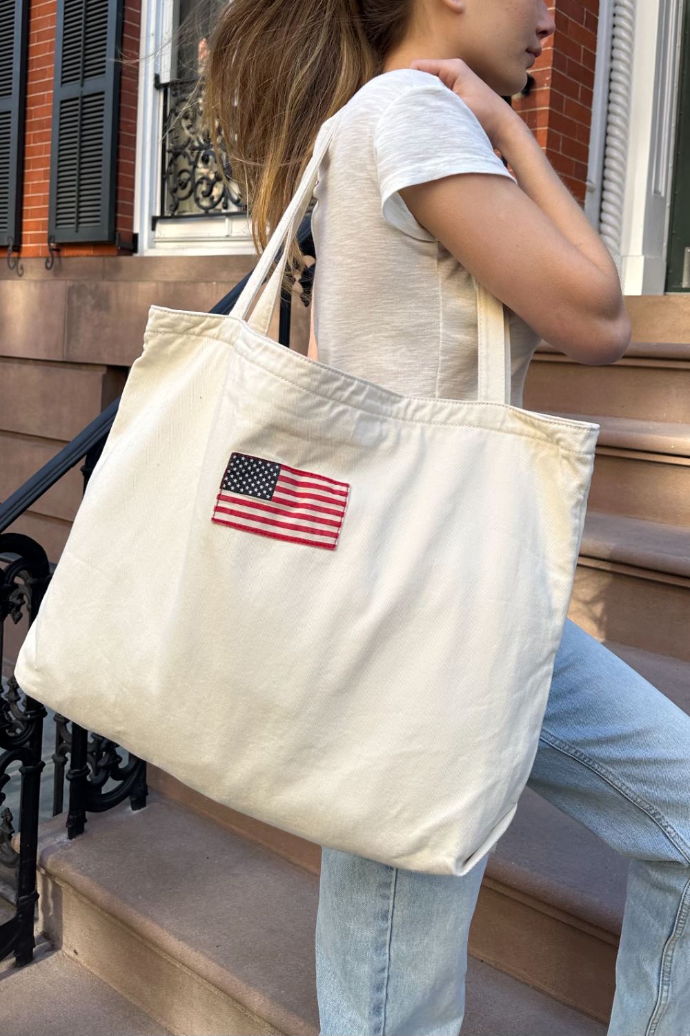 American Flag Tote Bag – Brandy Melville Australia