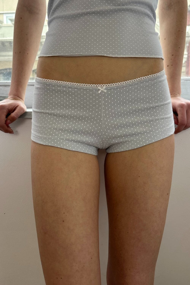 Polka Dots Hipster Underwear | Light Blue Polka Dots / XS/S