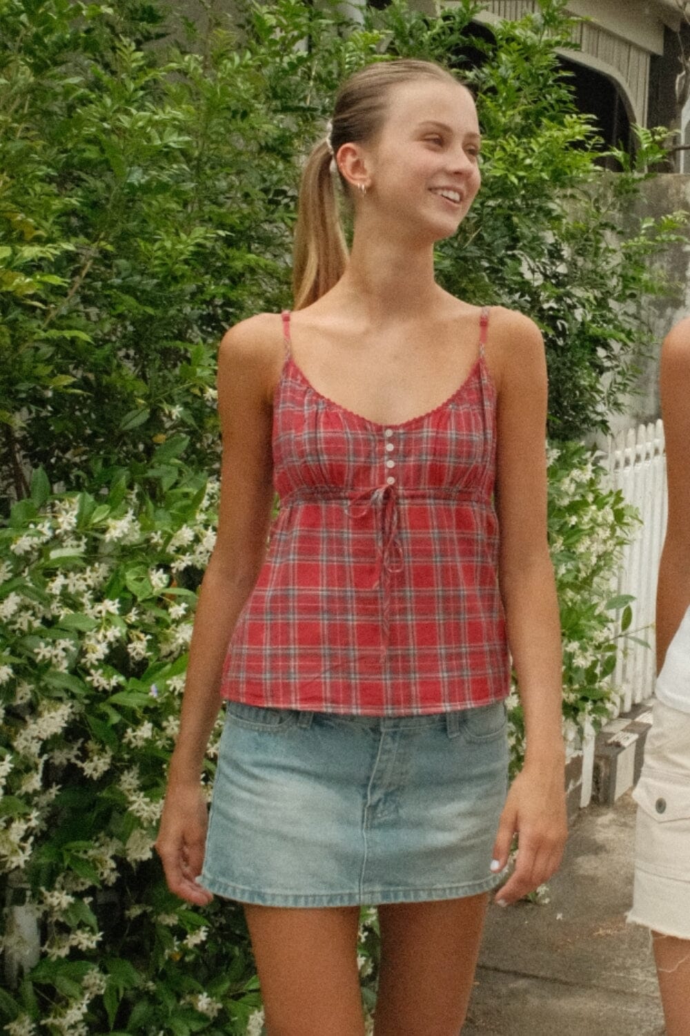 Tiffany Plaid Tank – Brandy Melville Australia
