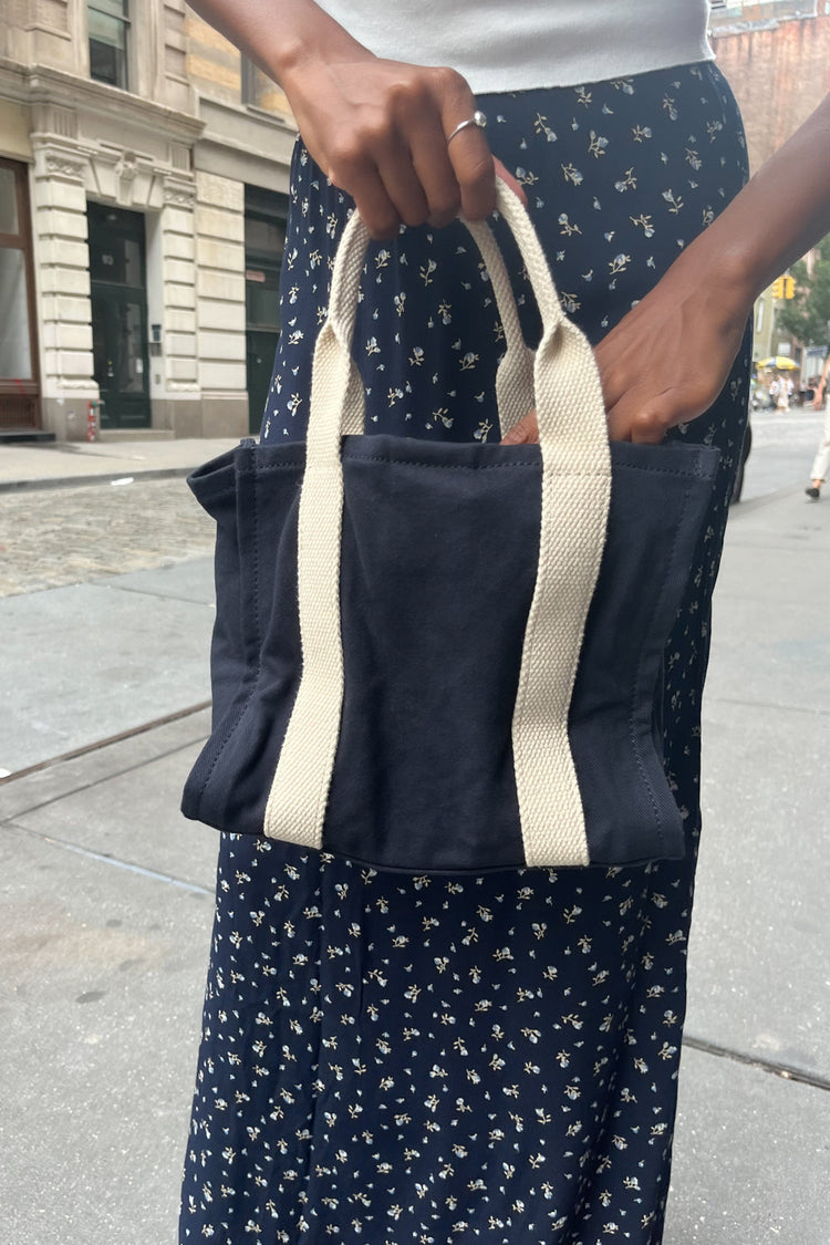 Mini Tote Bag | navy blue