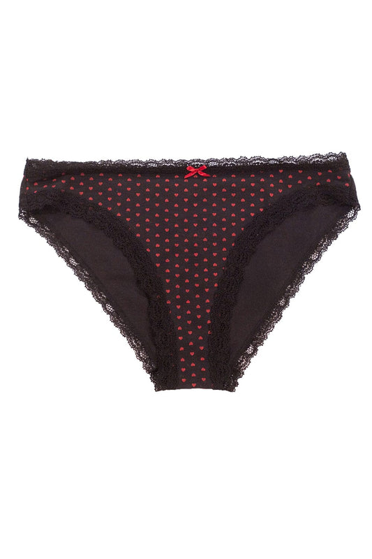 Black Red Hearts / XS/S