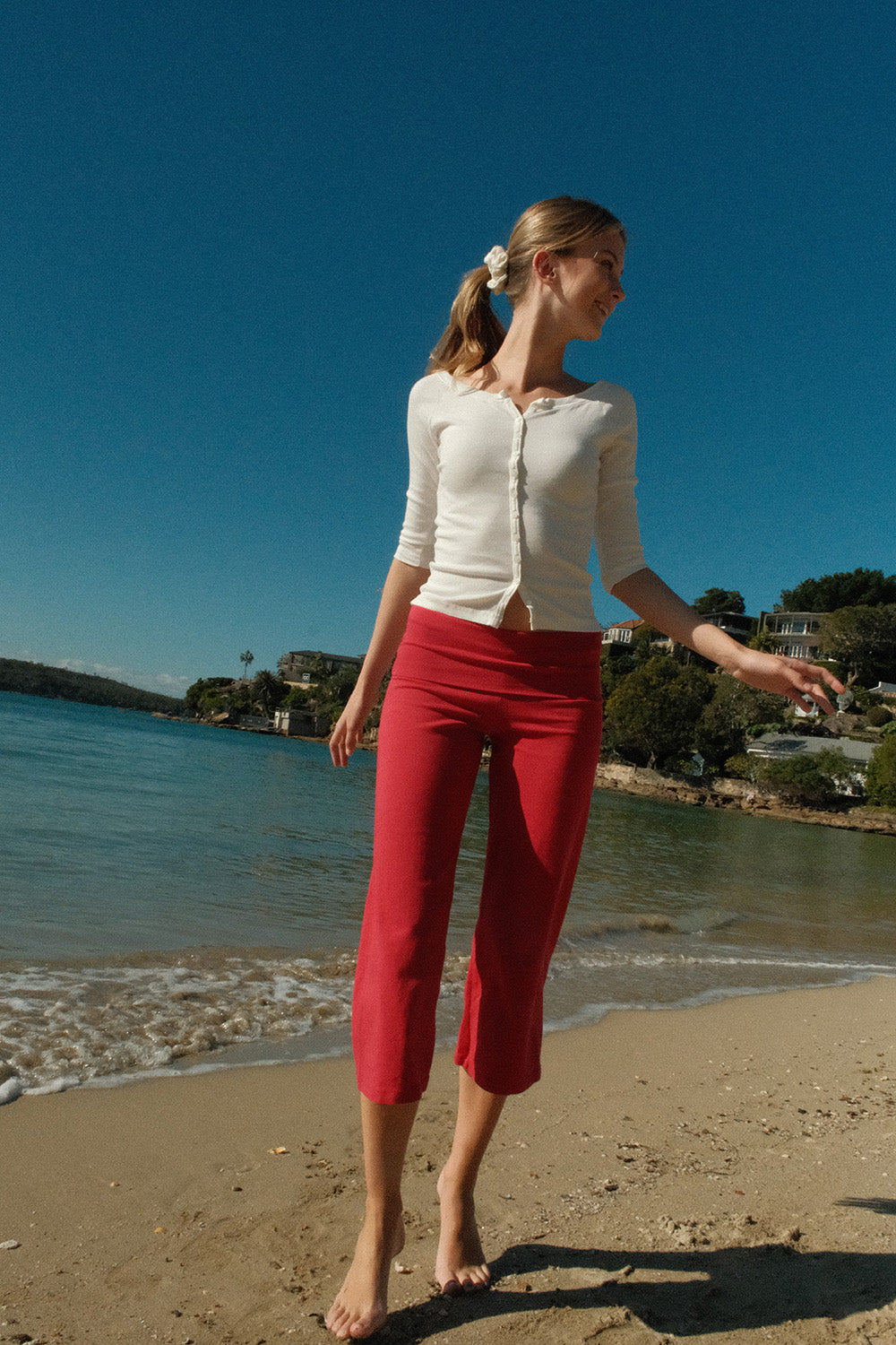 Priscilla Capri Pants | Bright Red / XS/S