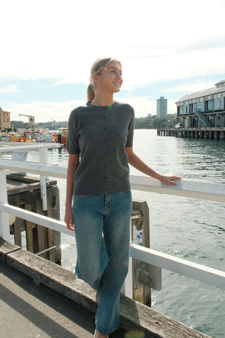Finley Top | Dark Grey / S