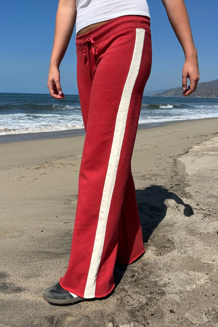 Hilary Stripe Yoga Pants | Red / XS/S