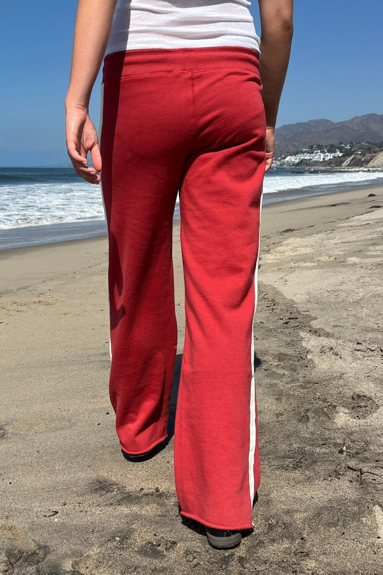 Hilary Stripe Yoga Pants | Red / XS/S