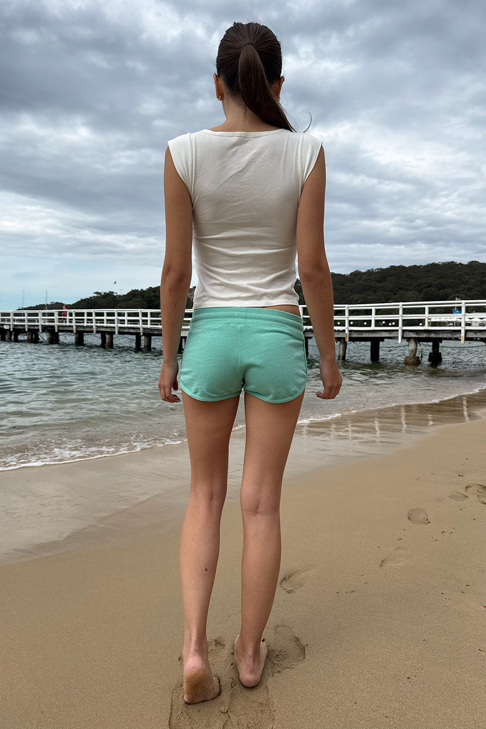 Marcie Sweatshorts | Aquamarine / XS/S