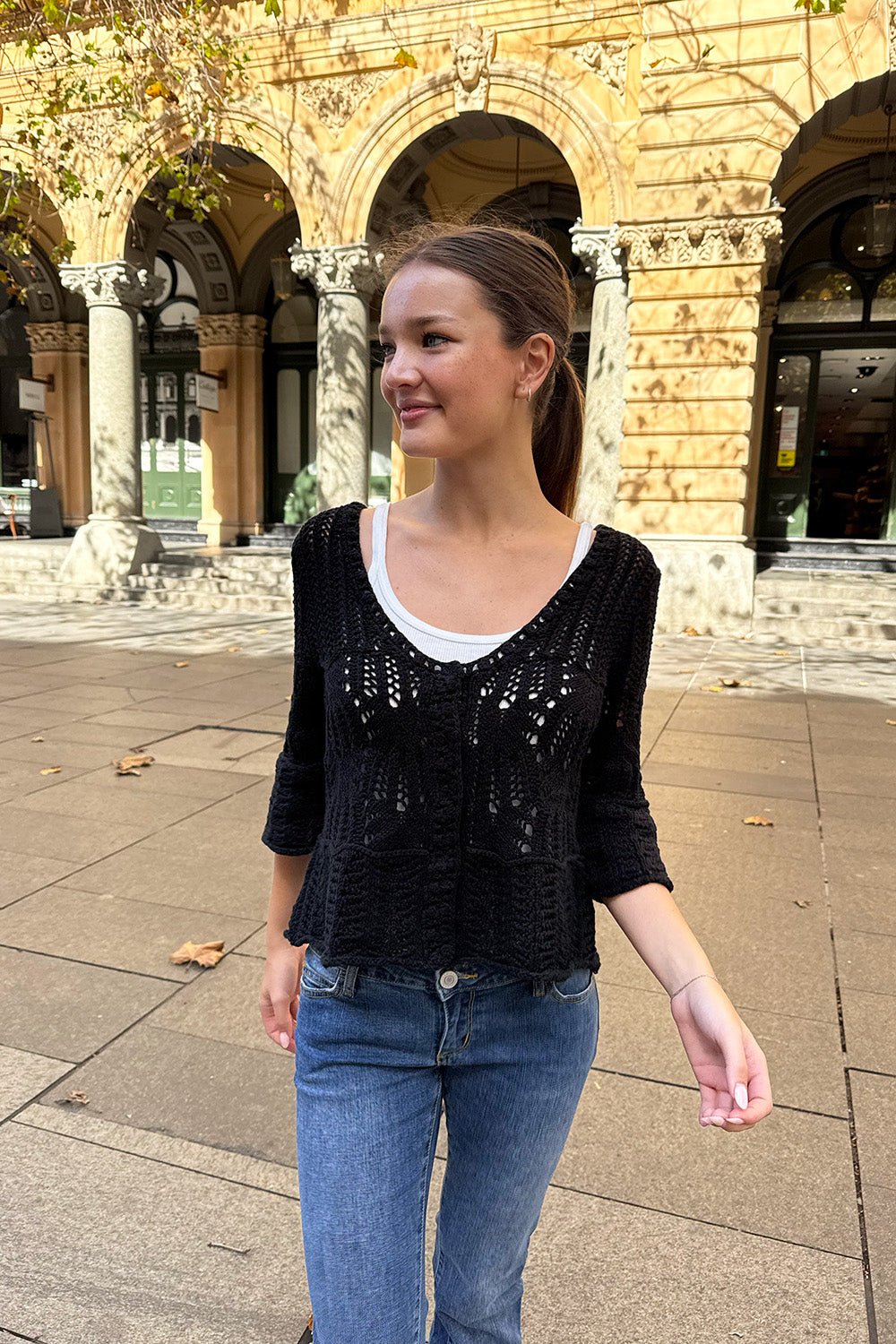 Tali Cardigan | Black / XS/S