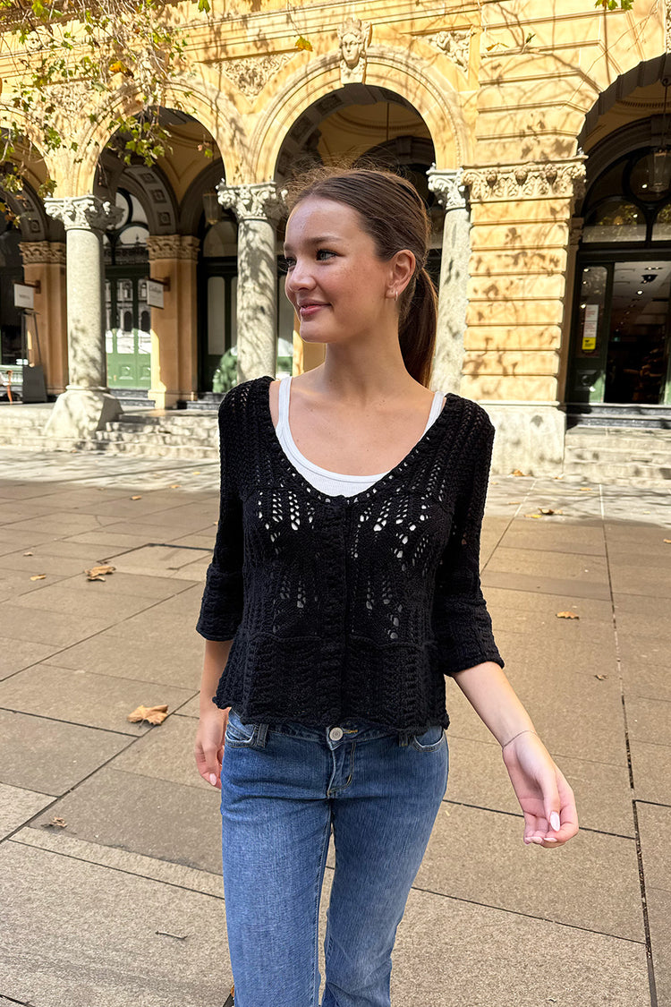 Tali Cardigan | Black / XS/S