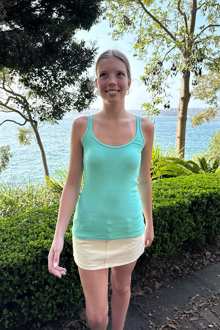 Amaya Tank | Seafoam Teal / XS/S