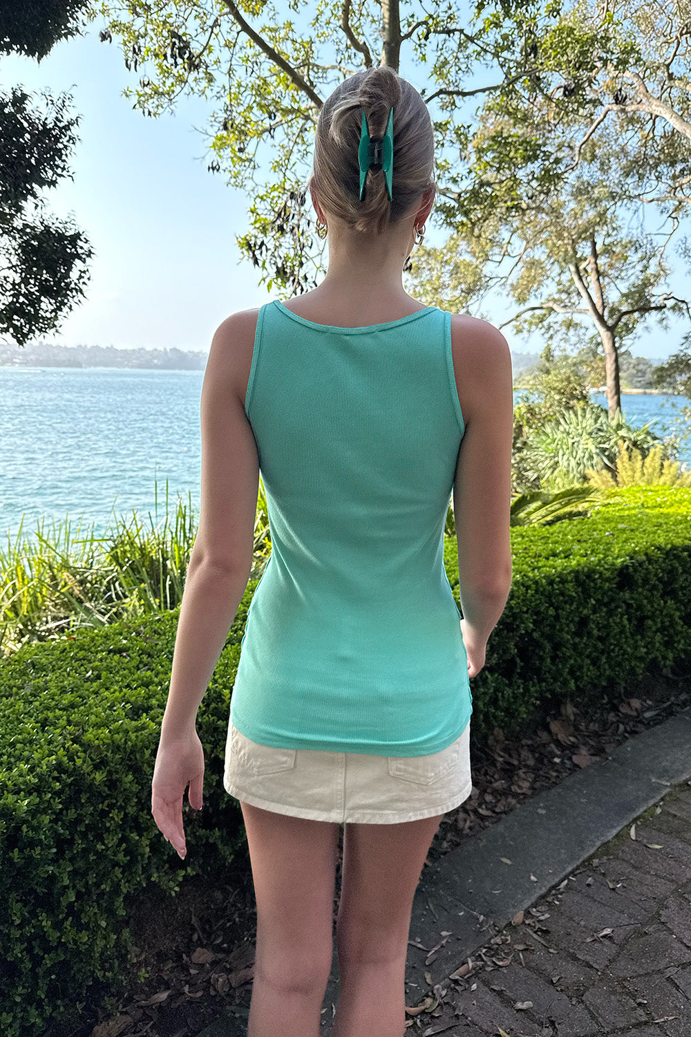 Amaya Tank | Seafoam Teal / XS/S