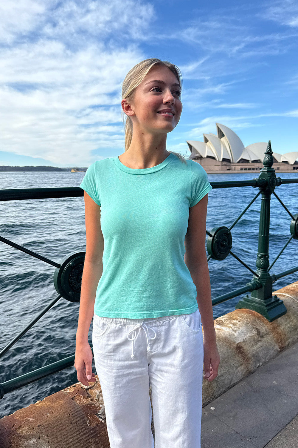 Chloe Top | Seafoam Teal / S