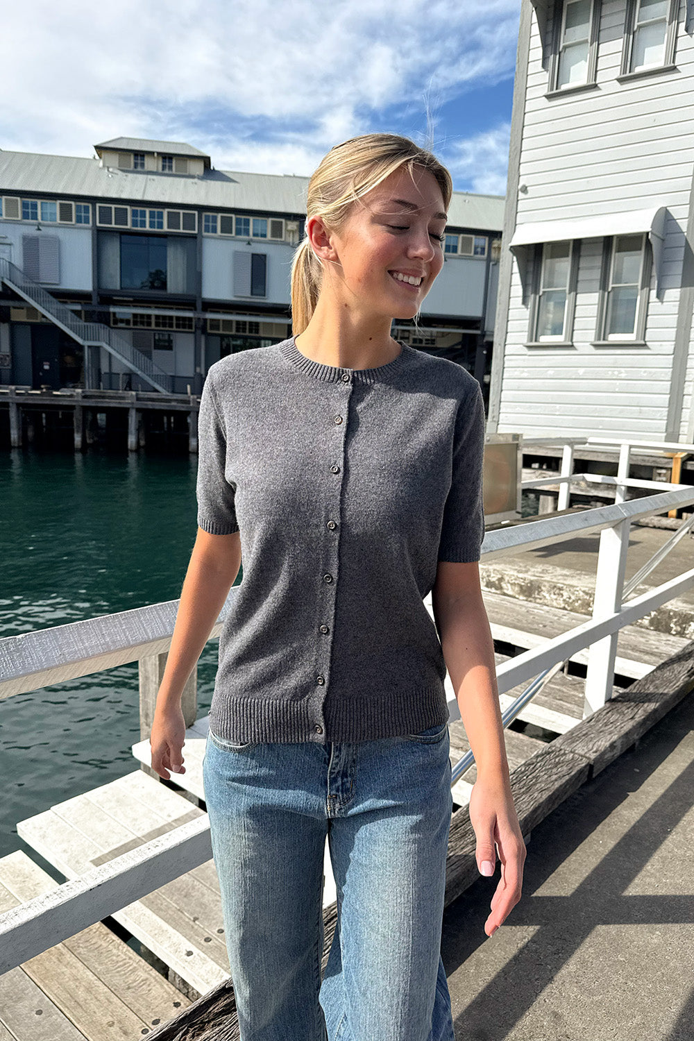 Finley Top | Dark Grey / S