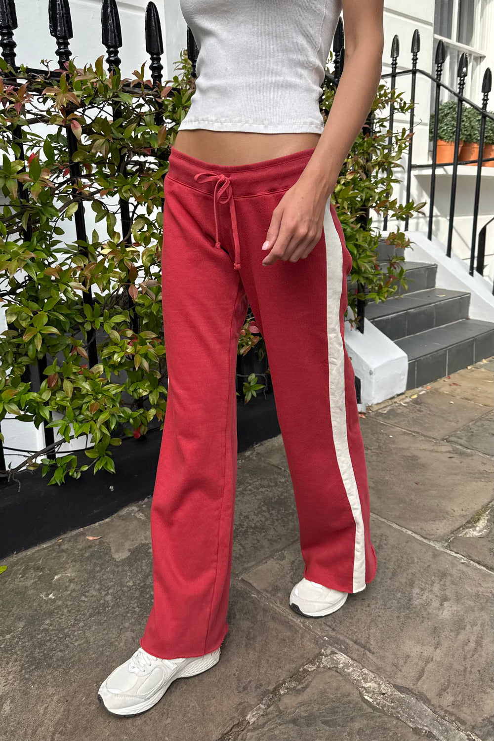 Hillary Stripe Yoga Pants | Red / XS/S