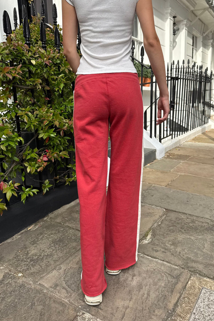 Hillary Stripe Yoga Pants | Red / XS/S