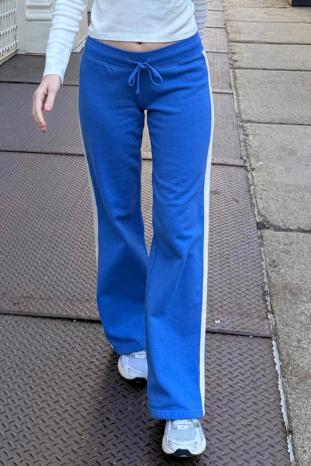 Hillary Stripe Yoga Pants | Medium Blue / XS/S