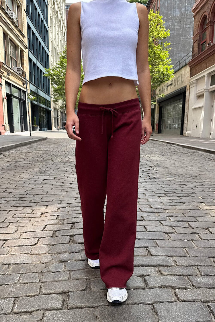 Hillary Soft Yoga Pants | Burgundy / XS/S
