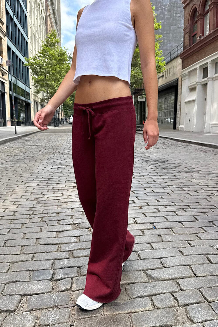 Hillary Soft Yoga Pants | Burgundy / XS/S