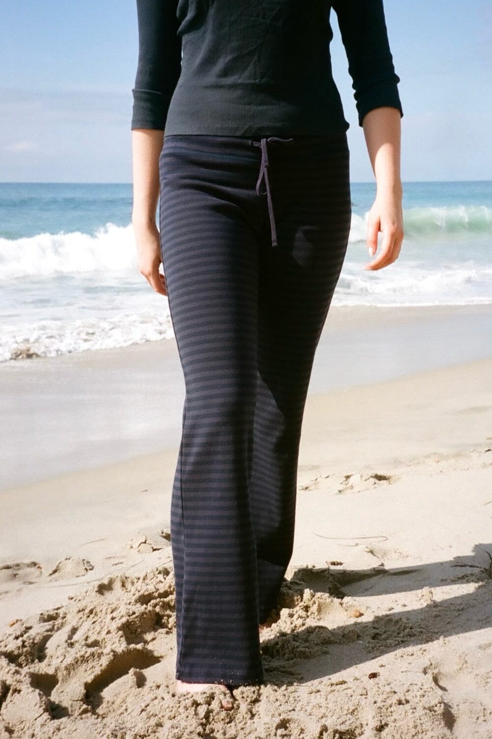 Hilary Stripes Pants | Faded Navy Stripes / XS/S