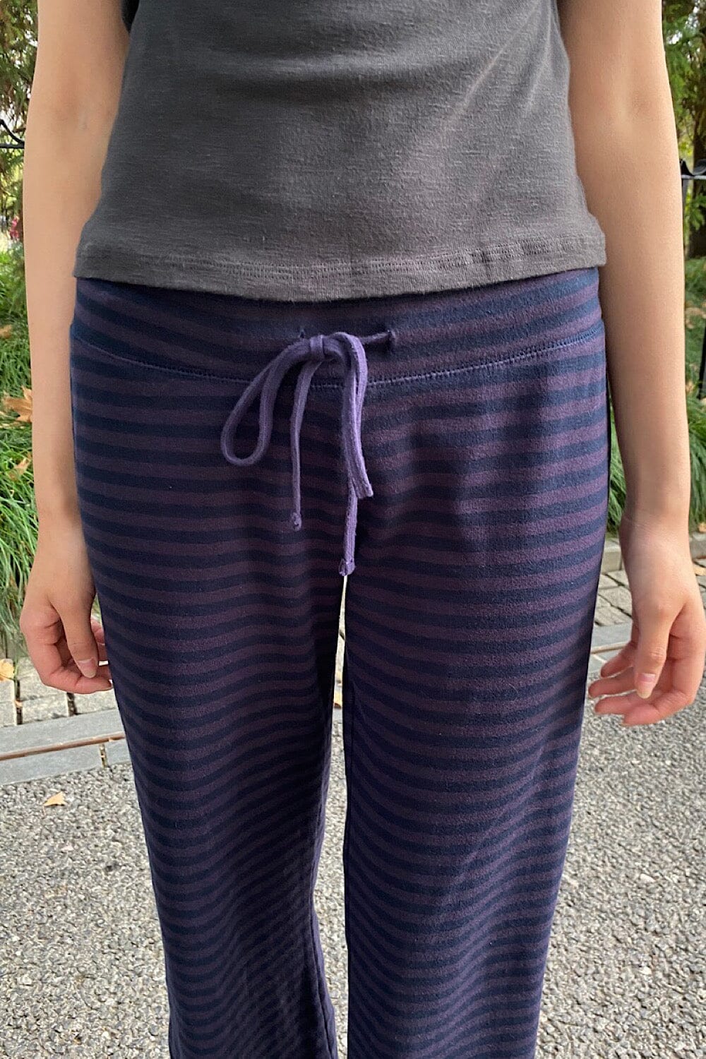 Hilary Stripes Pants | Faded Navy Stripes / XS/S