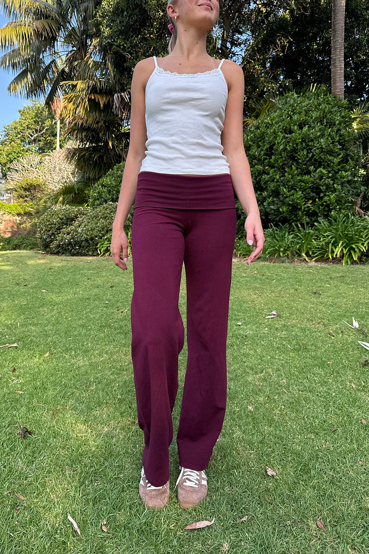 Priscilla Pants | Plum / XS/S