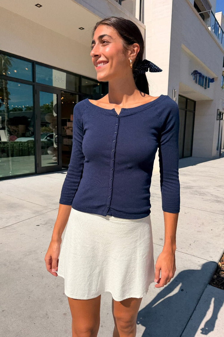 Meredith Top | Navy Blue / XS/S