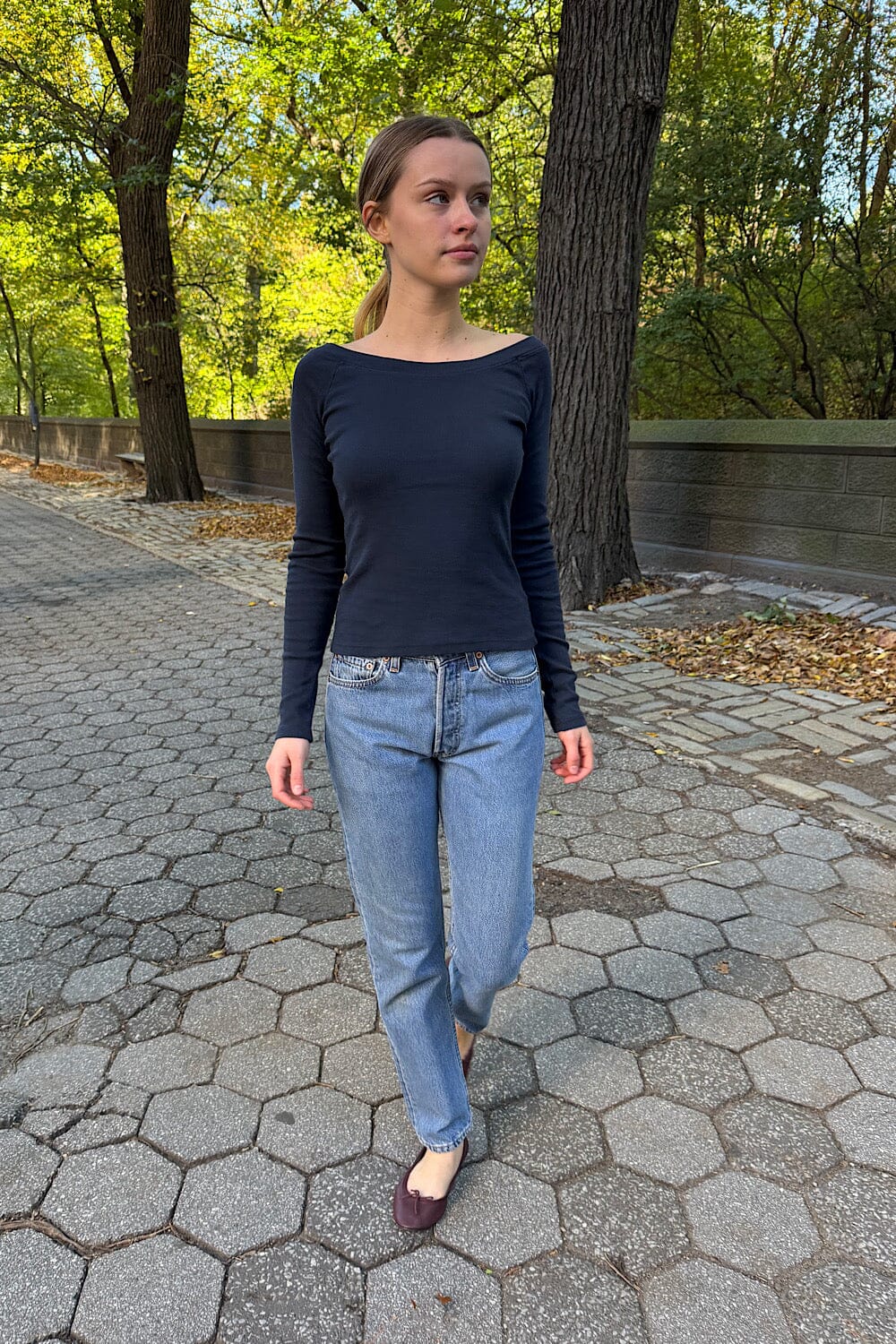 Camila Top | Navy Blue / XS/S