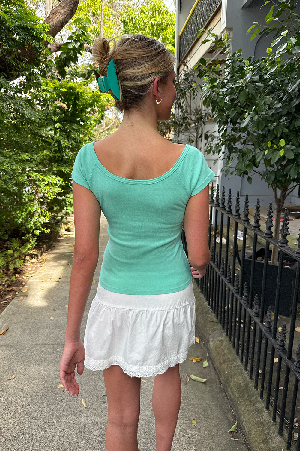 Zelly Top | Seafoam Teal / XS/S