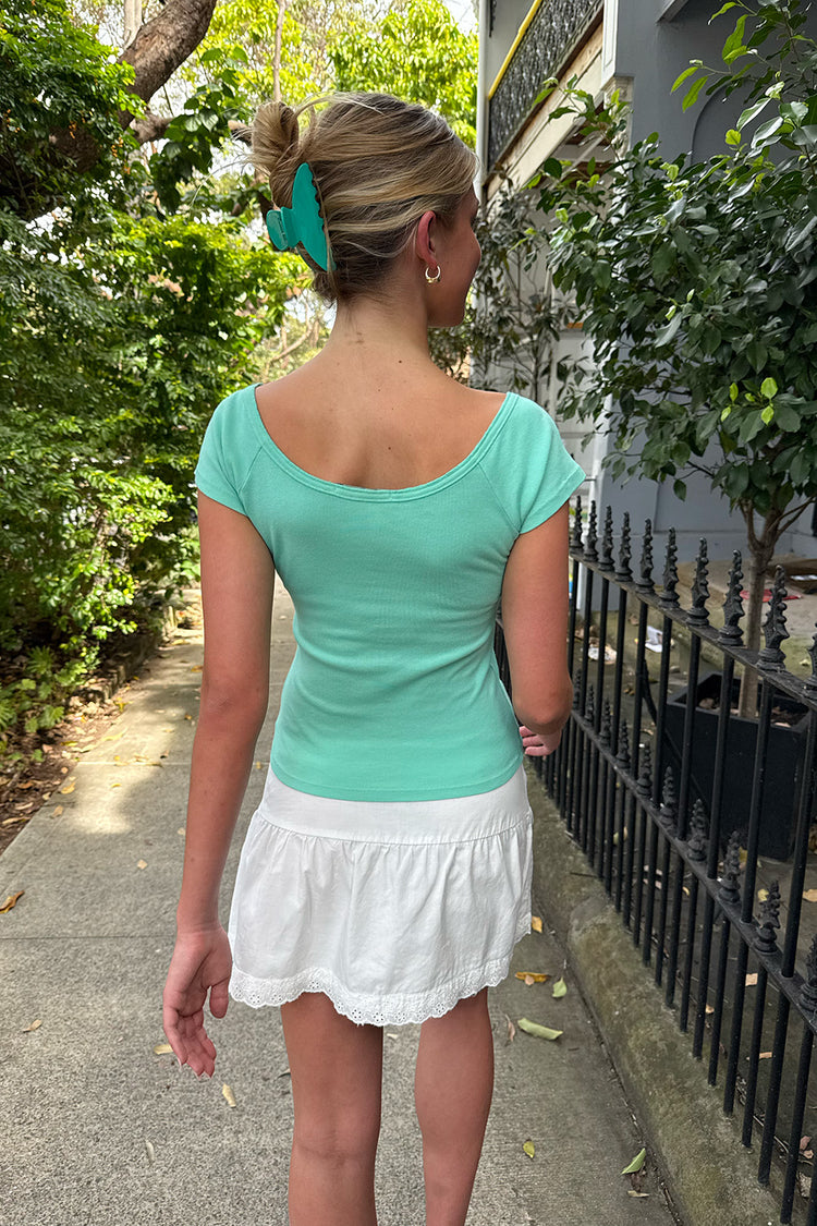 Zelly Top | Seafoam Teal / XS/S