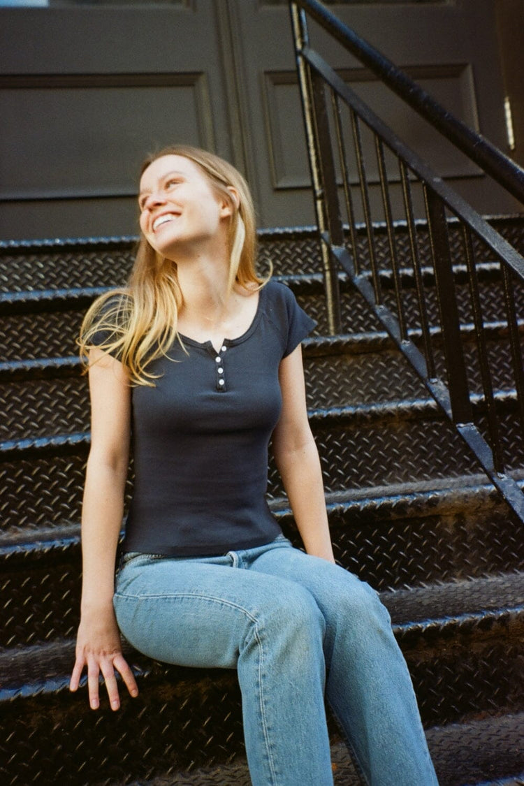 Zelly Top | Navy Blue / XS/S