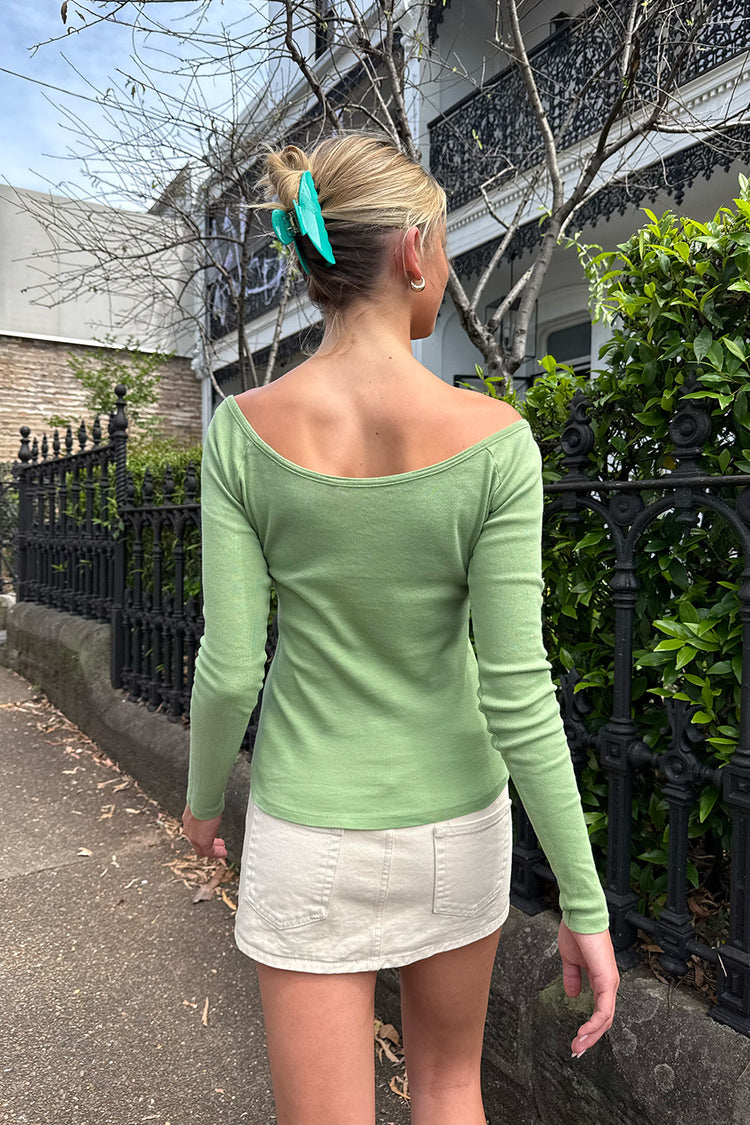 Zelly Top | Light Olive Green / XS/S