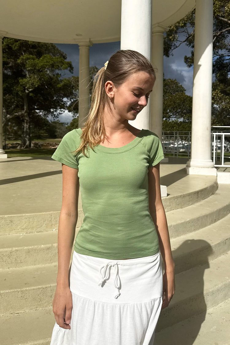 Ginny Top | Light Olive Green / XS/S