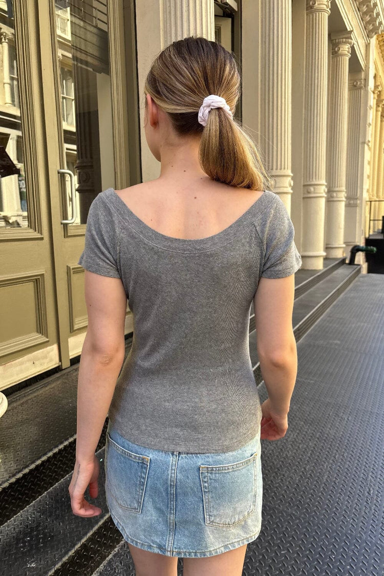 Ginny Top | Dark Heather Grey / XS/S