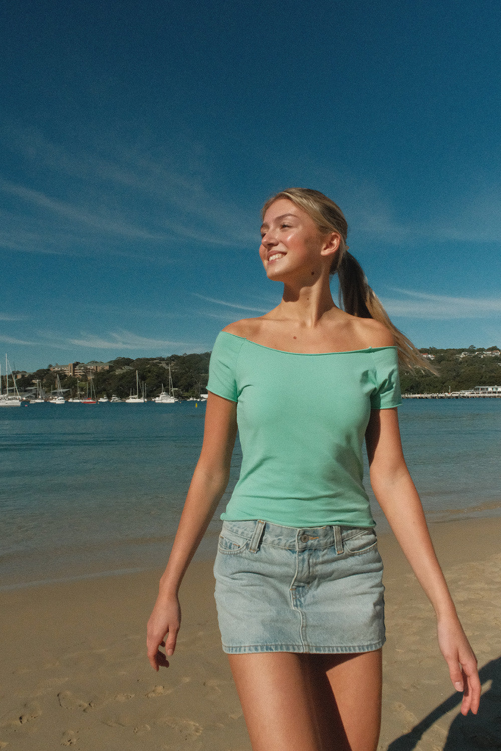 Bonnie Top | Seafoam Teal / XS/S