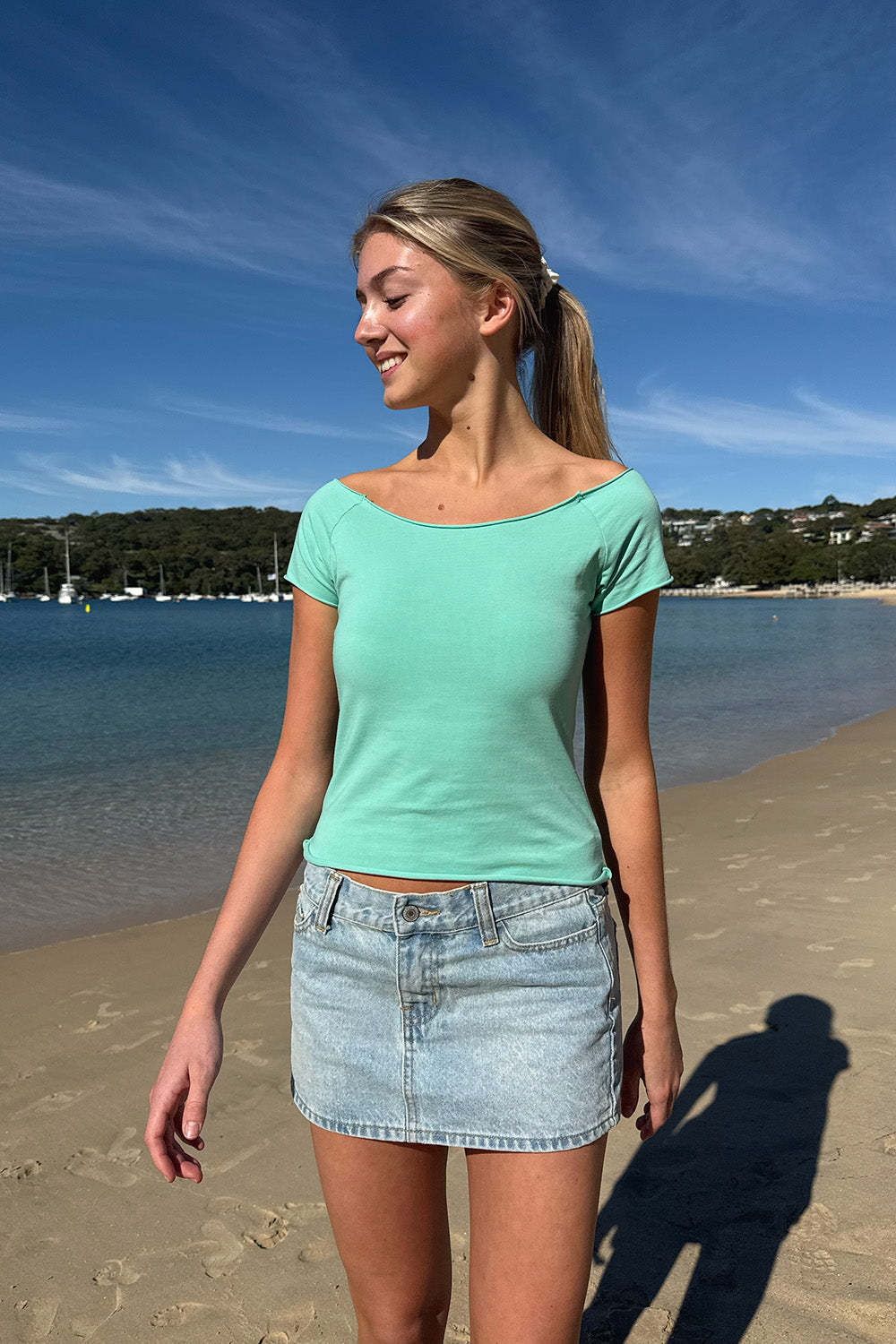 Bonnie Top | Seafoam Teal / XS/S