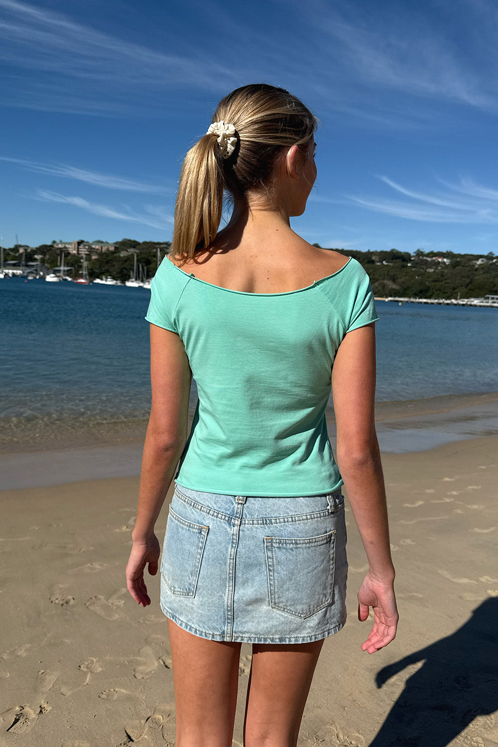 Bonnie Top | Seafoam Teal / XS/S