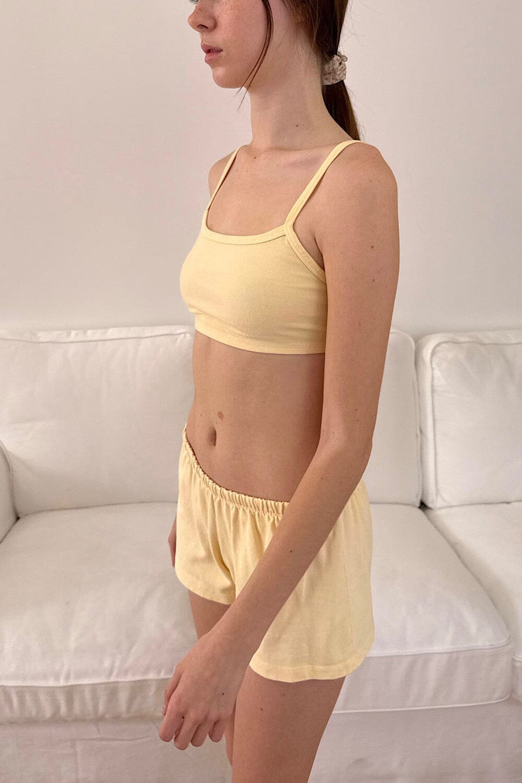 Isla Tank Top | Pastel Yellow / XS/S