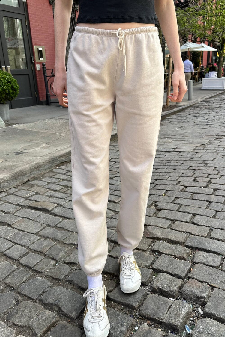 Rosa Tie Sweatpants | Beige / S