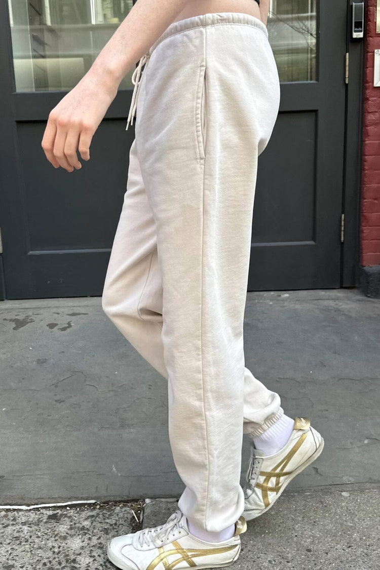 Rosa Tie Sweatpants | Beige / S