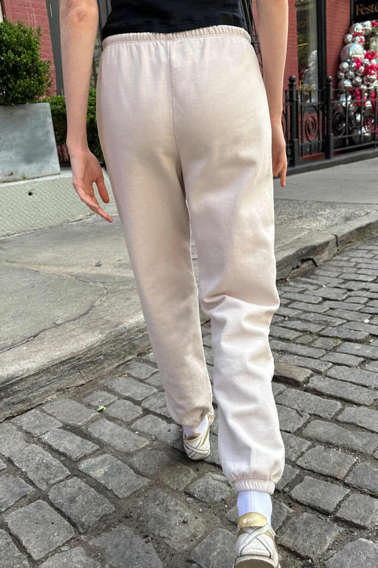 Rosa Tie Sweatpants | Beige / S