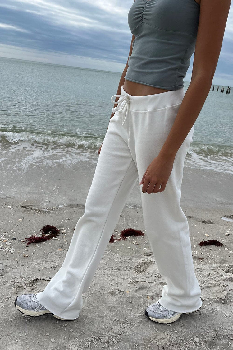 Rainey Cotton Sweatpants | Natural White / S/M