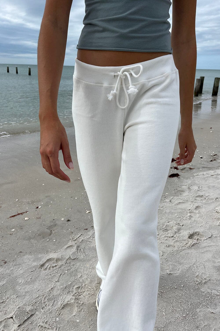 Rainey Cotton Sweatpants | Natural White / S/M