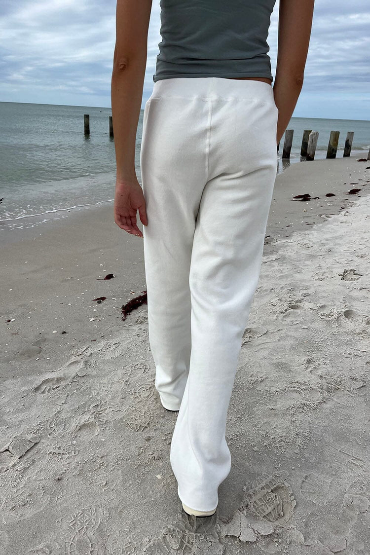 Rainey Cotton Sweatpants | Natural White / S/M