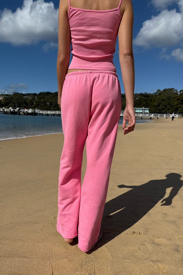 Anastasia Tie Sweatpants | Bubblegum Pink / XS/S