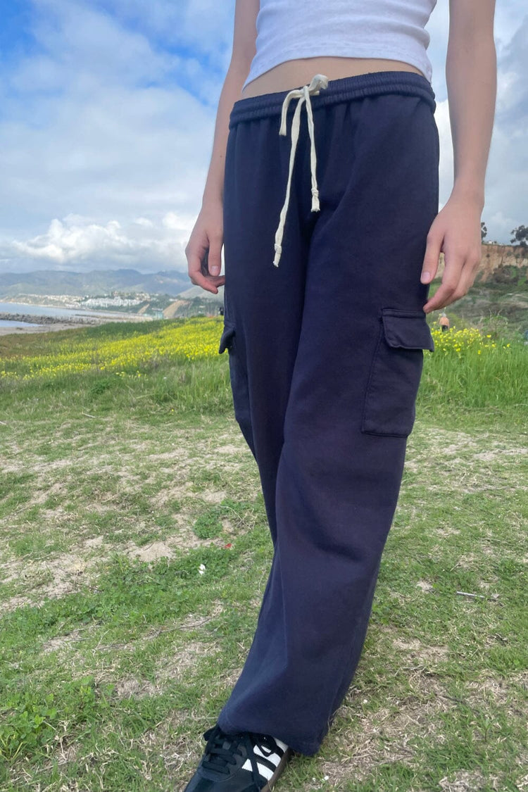 Anastasia Soft Pocket Sweatpants | Navy Blue / S